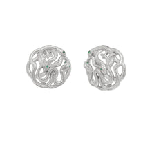 THENUM Núra Luxor Earrings in Silver – serpent earrings in 925 sterling silver