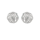 Núra Luxor Earrings in Silver by THENUM – serpent earrings, 925 sterling silver, view 3