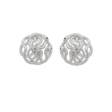 Núra Luxor Earrings in Silver by THENUM – serpent earrings, 925 sterling silver, view 3
