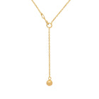 Gold adjustable chain with ball end