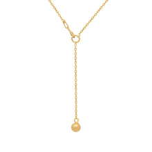 Gold adjustable chain with ball end