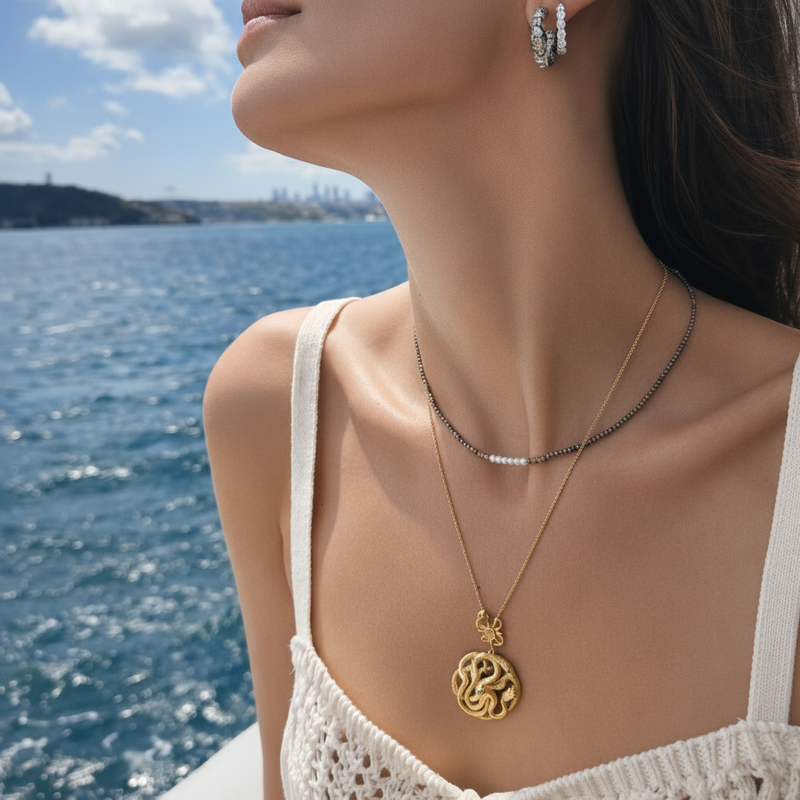 Soleil Serpent x Núra Luxor Necklace